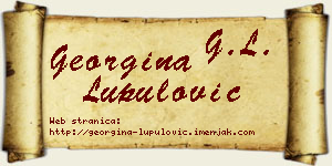 Georgina Lupulović vizit kartica